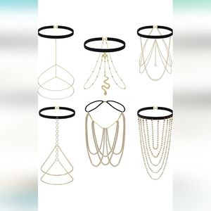 6 piece leg Chain jewelry set
